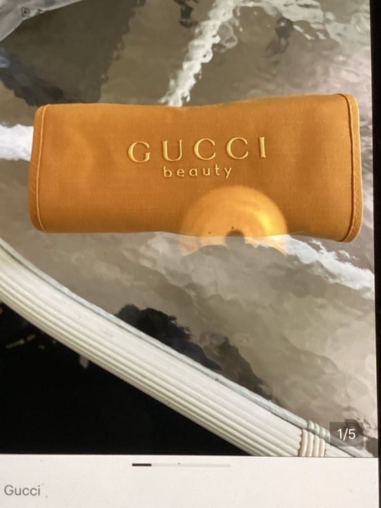 Gucci Handbags - Gucci Beauty Mustard yellow jewelry/Cosmetic Pouch NEW